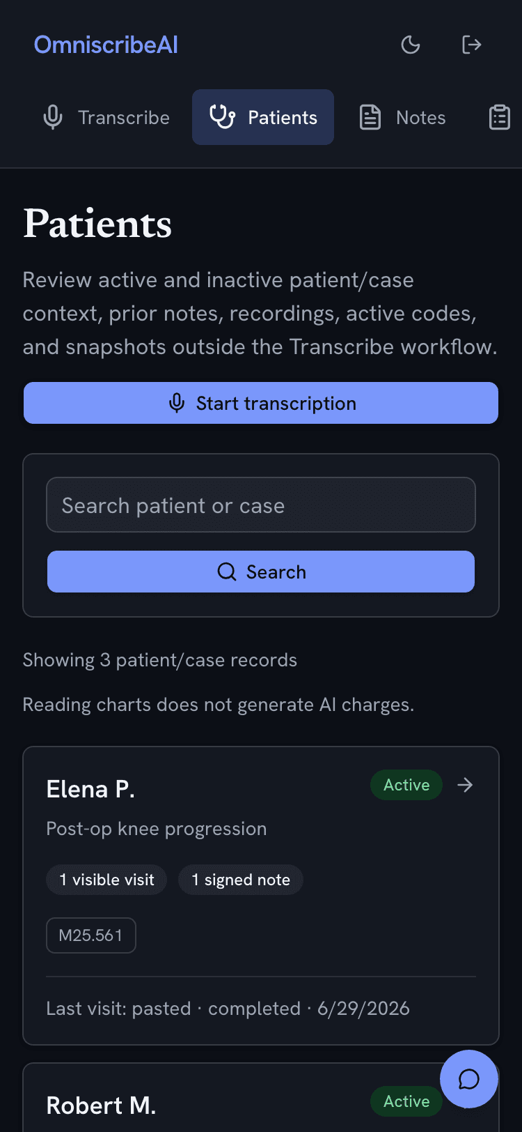 Patient context